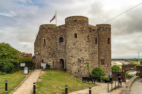 Rye Castle or Ypres Tower in Rye, East Sussex, England, Great Britain