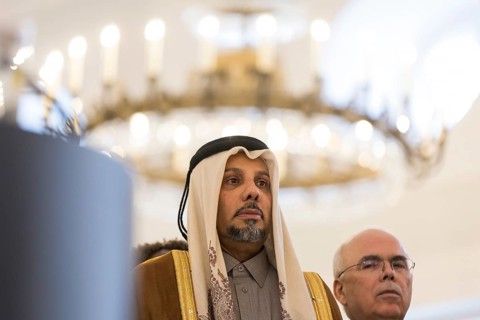 Abdulla Ibrahim A.S. Al-Hamar Qatar at the Federal President's New Year's Reception at Bellevue