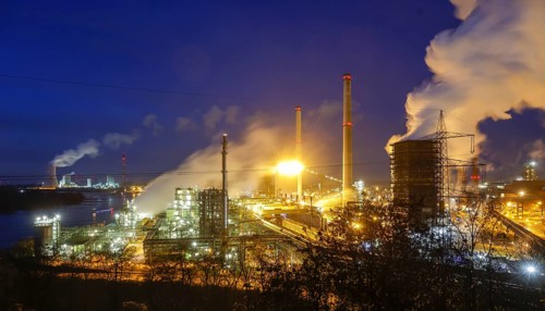 Duisburg, Ruhr area, North Rhine-Westphalia, Germany - ThyssenKrupp Steel, Schwelgern coking plant
