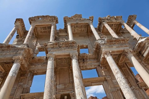 Celsus Library, ancient city of Ephesus, Efes, Izmir province, Turkey, Asia