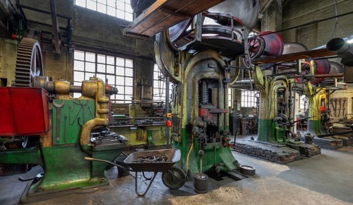 Drop forge, formerly Dietz & Pfriem valve factory, today Industrial Museum Lauf, Sicharchard Str.,