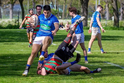 Heidelberg, 06.04.2024, Rugby 1st Bundesliga South/West, Season 2023/24, Matchday 10: SC Neuenheim