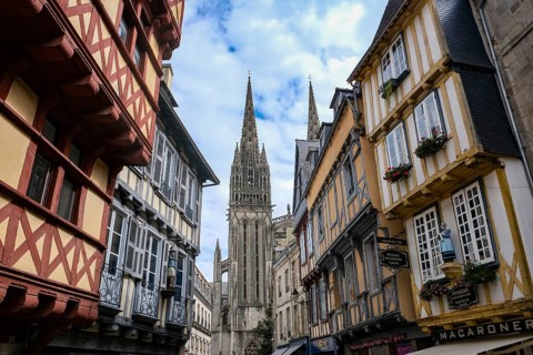 Quimper, Brittany, France - Quimper, Kemper in Breton, is the capital of the historic Cornouaille