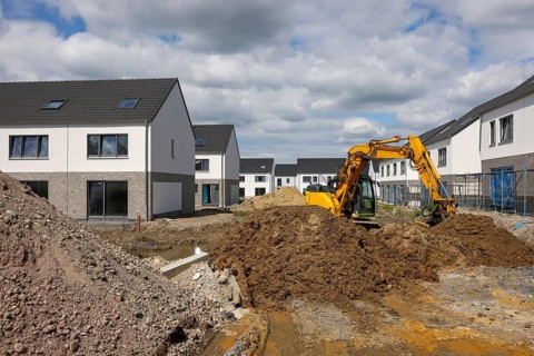Castrop-Rauxel, North Rhine-Westphalia, Germany, Housing development in the Ruhr region. New-build