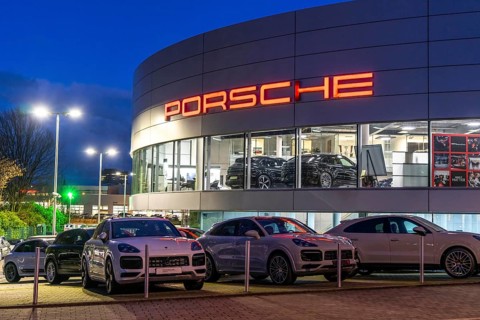 Porsche Centre Essen, car dealership, showroom, Essen North Rhine-Westphalia, Germany, Europe