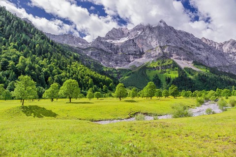 Enger-Grund creek, Eng valley, Tyrol, Austria, Europe