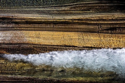 Rocks and foaming water, rock structures, Verzasca River, near Lavertezzo, Verzasca Valley, Valle