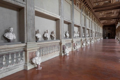 Bust Gallery, Palazzo Ducale, Mantua, Italy, Europe