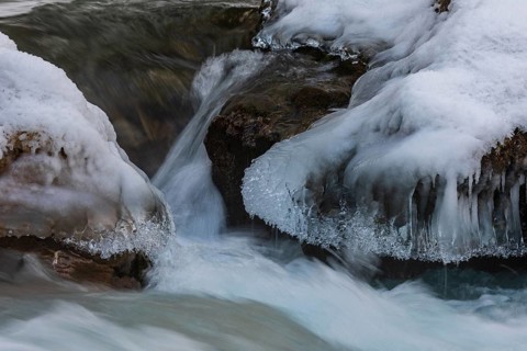 Rissbach creek in the Eng valley, Karwendel mountains, Austria, Europe
