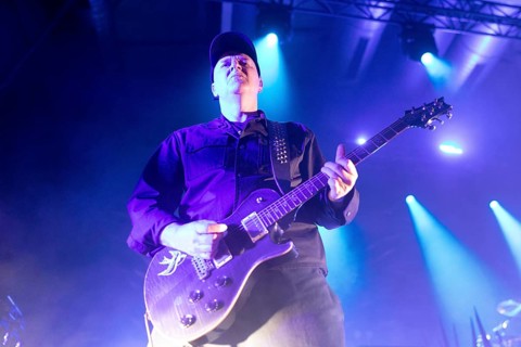 Martin Ivor Kent aka Ace, guitarist of Skunk Anansie, live at the Columbiahalle in Berlin on