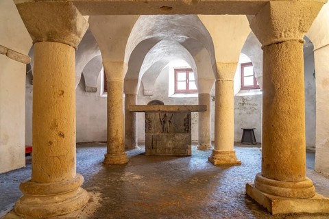 Crypt of the Cathedral of St Anastasia in Zadar, Croatia, Europe