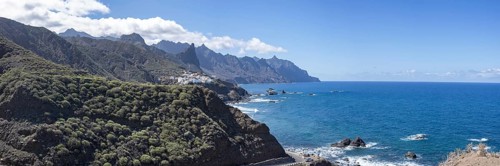 Atlantic coast near Taganana, Tagana valley, Barranco de la Iglesia, Anaga mountains, Las Montanas