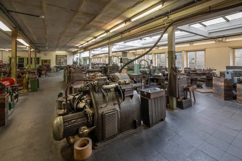 Production hall for engine valves, formerly Dietz & Pfriem valve factory, today Industrial Museum