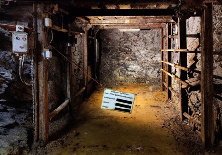 Loaded and occupied site with electric detonators, Rammelsberg ore mine, UNESCO World Heritage