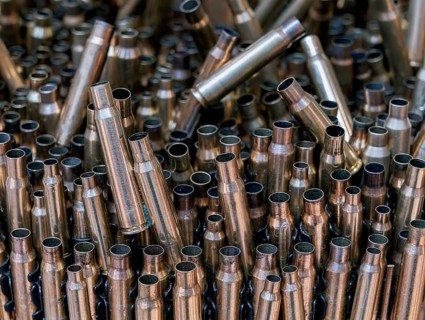 Bikini Haus Berlin, decoration of empty rifle cartridge cases, Berlin, Germany, Europe