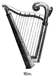 Asor, a musical instrument of the Israelites similar to the harp with at least ten strings Bible,