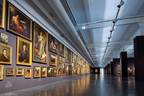 Anniversary exhibition on Caspar David Friedrich at the Albertinum. The painting The Cross in the