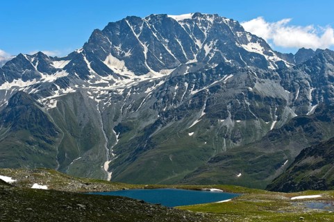 Mont Velan summit in the Valais Alps, Bourg-Saint-Pierre, Valais, Switzerland, Europe