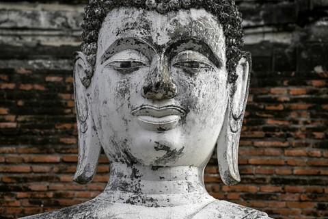 Buddha statue in Wat Yai Chai Mongkhon, Buddhist temple, Ayutthaya, Ayutthaya province, Thailand,