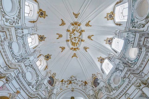 Chiesa di Santa Chiara interior, Noto, Noto Valley, Sicily, Italy, Europe