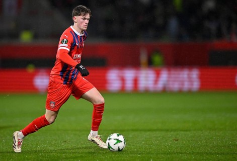 Paul Wanner 1. FC Heidenheim 1846 FCH (10) Action on the ball UEFA Conference League, Voith-Arena,