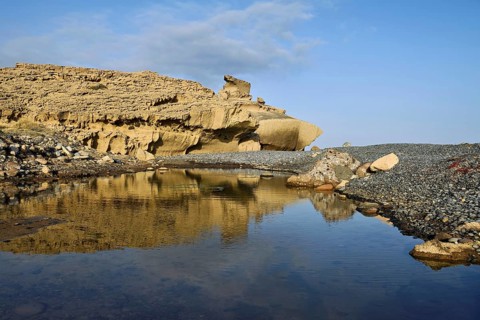 Sandstone coast, San Miguel de Tajao, Tenerife, Canary Islands, Spain, Europe
