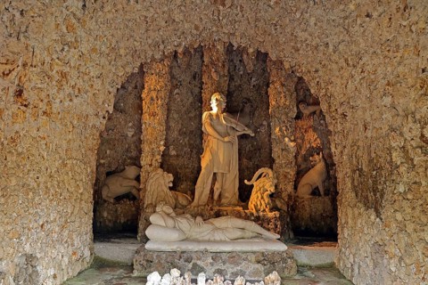 Hellbrunn Palace, pleasure palace, trick fountains, Salzburg, Austria, grotto, Europe