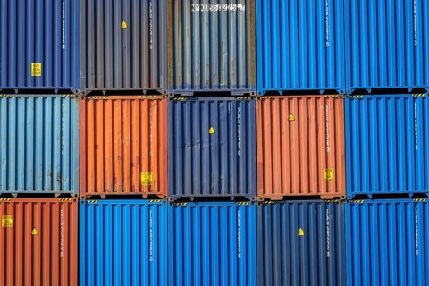 Duisburg, North Rhine-Westphalia, Germany, Port of Duisburg, container port, duisport logport, two