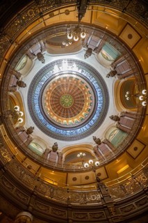 Springfield, Illinois, The inside of the dome on the Illinois state capitol building