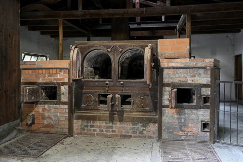 Large crematorium of the former Dachau concentration camp, now a concentration camp memorial,