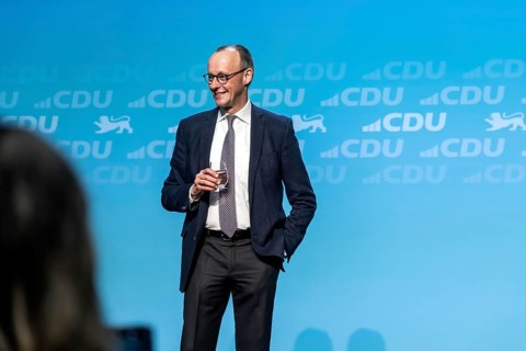 New Year's reception of the CDU with chancellor candidate Friedrich Merz in Künzelsau. The Federal