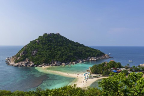 View of the holiday island Nang Yuan Island, island, tropical, tropics, holiday paradise,