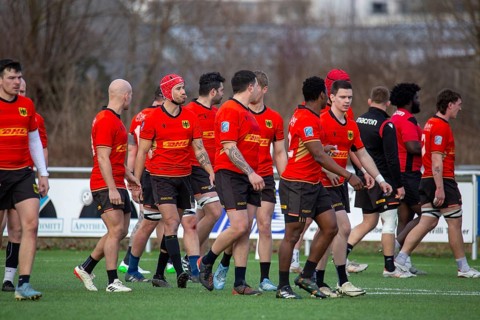 Rugby: Germany against MKS Pogon Awenta Siedlce, Poland in Heidelberg (Test match of the German
