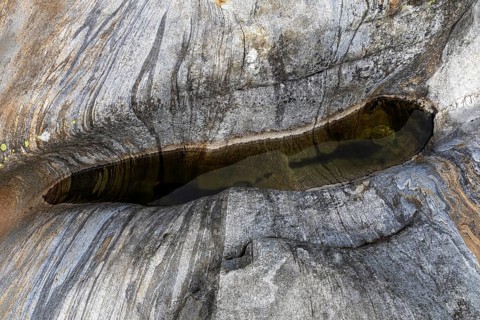 Rocks, rock structures, Verzasca River, near Lavertezzo, Verzasca Valley, Valle Verzasca, Canton