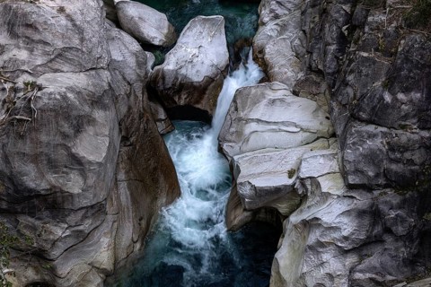 Rocks, rock formations, Verzasca River, near Lavertezzo, Verzasca Valley, Valle Verzasca, Canton