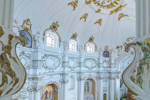 Chiesa di Santa Chiara interior, Noto, Noto Valley, Sicily, Italy, Europe