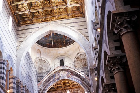 Interior of the Cathedral Church of Santa Maria Assunta, Pisa, Italy, Europe