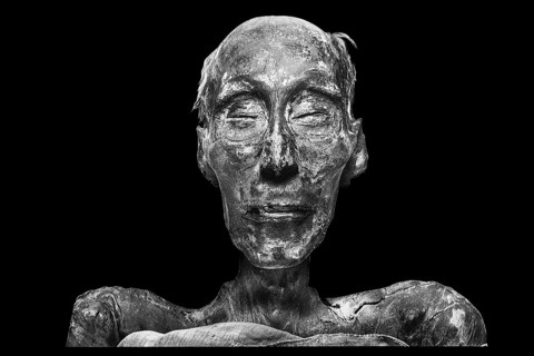 Mummy of Ramses II from the exhibition: Ramses the Great and the Gold of the Pharaohs, Cologne,