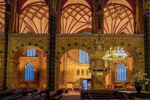 Interior of Bremen's St Peter's Cathedral, Free Hanseatic City of Bremen, Germany, Europe