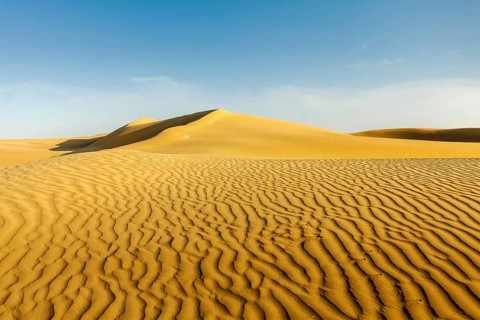 Dunes of Thar Desert. Sam Sand dunes, Rajasthan, India, Asia