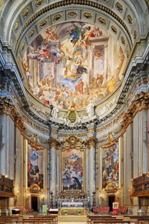 Interior view, nave, Chiesa di Sant Ignazio di Loyola, Rome, Lazio, Italy, Europe