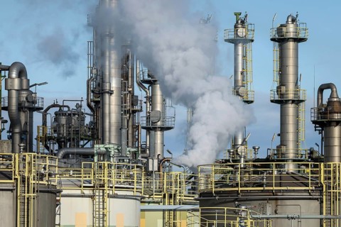 Oberhausen, North Rhine-Westphalia, Germany, industrial plant in the chemical park, OQ Chemicals