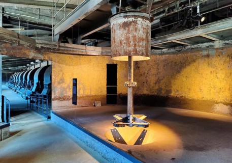 Ore processing facilities in the Rammelsberg Ore Mine Museum, UNESCO World Heritage Site, Goslar,
