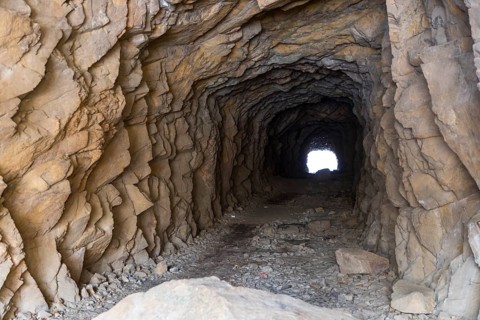 Hohburg tunnel in Friedewald near Moritzburg, Saxony, Germany, Europe