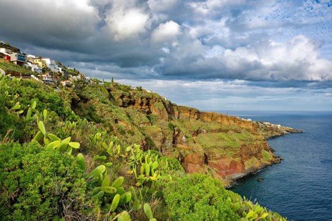 Ponta do Garajau viewpoint at the statue of Christ, Cristo Rei statue, cliffs, tourist attraction,