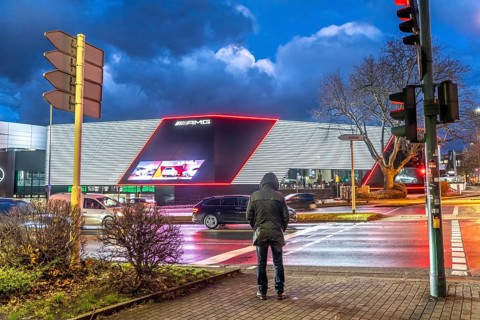 AMG Brand Center in Essen, the world's largest AMG Performance Centre, with 1700 square metres of