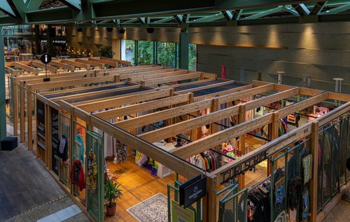 Interior photograph, retail and commercial space in Bikini Haus, Budaperster Strasse, Berlin,