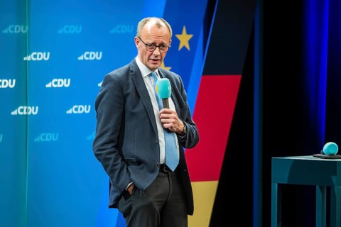 Election event of the CDU party for the Bundestag elections with top candidate Friedrich Merz.