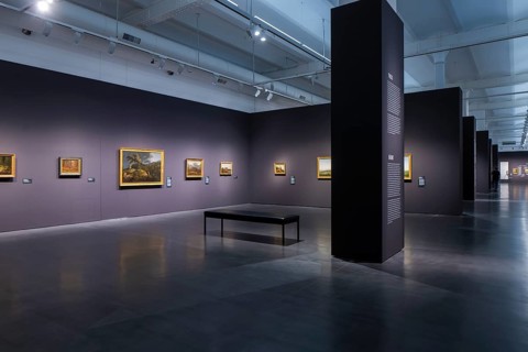 Anniversary exhibition on Caspar David Friedrich at the Albertinum. The painting The Cross in the