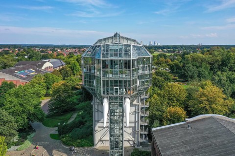 Hamm, North Rhine-Westphalia, Germany - The Maximilianpark in the Westphalian city of Hamm is a
